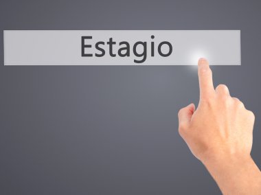 Estagio (Portekizce staj) - b üzerinde bir düğmeye basarak el