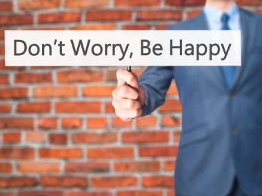 Merak etme, Be Happy - işadamı el işareti tutarak