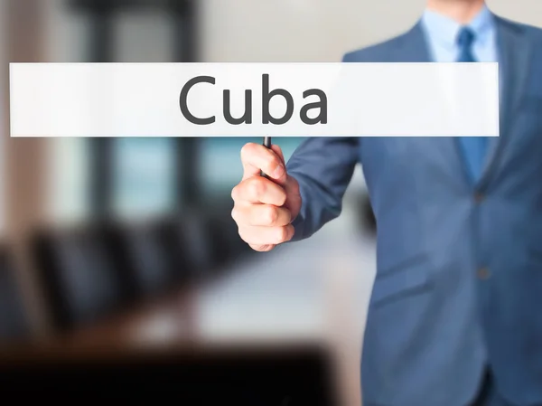 Куба - Деловой знак — стоковое фото