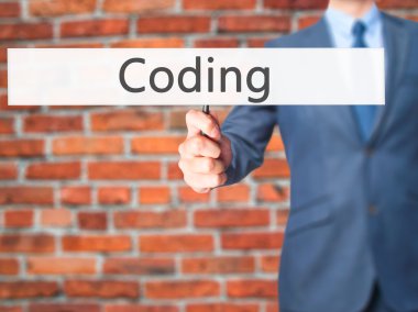 -İş adamı işaret gösteren kodlama