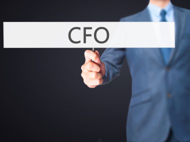 Cfo (Chief Financial Officer) - İş adamı işareti gösteren