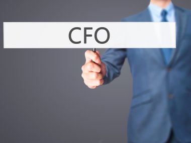 Cfo (Chief Financial Officer) - İş adamı işareti gösteren