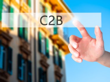 C2b - VI üzerinde arka plan bulanık kavramı üzerinde bir düğmeye basarak el