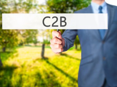 C2b - iş adamı işaret gösteren
