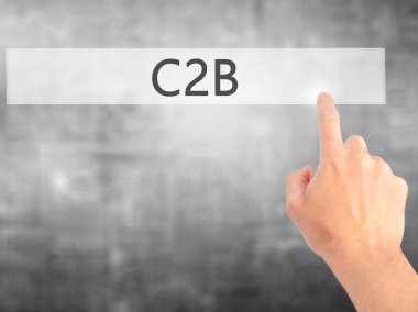 C2b - VI üzerinde arka plan bulanık kavramı üzerinde bir düğmeye basarak el