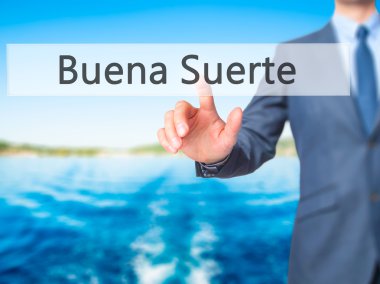 Buena Suerte İspanyolca (iyi şanslar) - işadamı vir üzerinde tıklatın