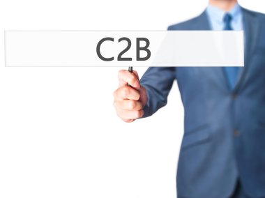 C2b - iş adamı işaret gösteren