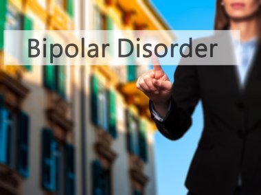 Bipolar Bozukluk - Genç kız sanal ekran ile çalışan bir