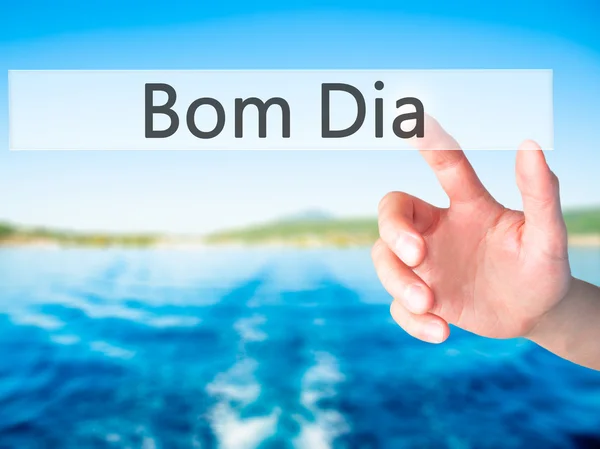 Bom Dia - Bom dia - Pressionar um botão — Fotografia de Stock