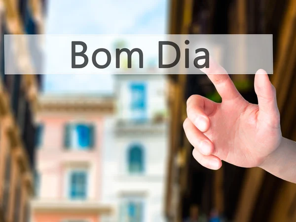 Bom Dia - Bom dia - Pressionar um botão — Fotografia de Stock