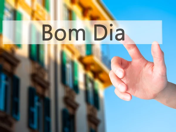 Bom Dia - Bom dia - Pressionar um botão — Fotografia de Stock