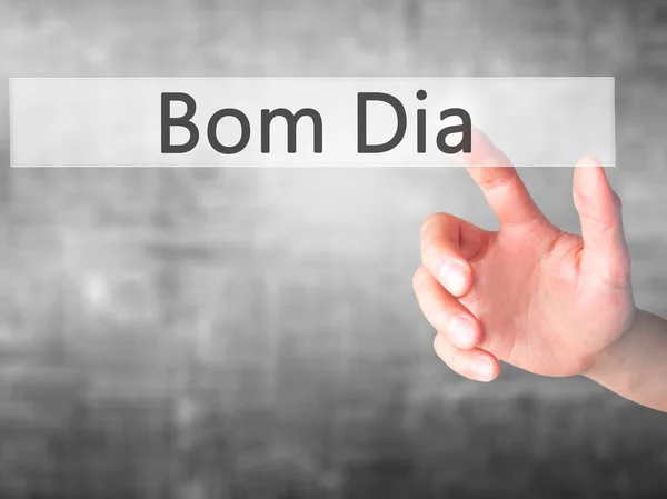 Bom Dia - Bom dia - Pressionar um botão — Fotografia de Stock