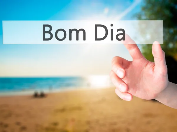 Bom Dia - Bom dia - Pressionar um botão — Fotografia de Stock