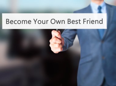 Kendi En İyi Arkadaşınız Ol - İşadamı el tutma işareti