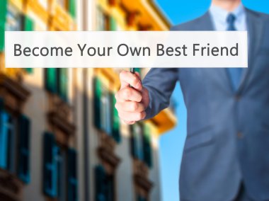 Kendi En İyi Arkadaşınız Ol - İşadamı el tutma işareti