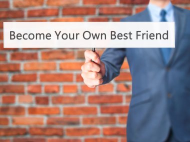 Kendi En İyi Arkadaşınız Ol - İşadamı el tutma işareti