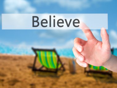 -Arka plan bulanık kavramı o üzerinde bir düğmeye basarak el inan