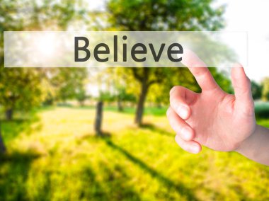 -Arka plan bulanık kavramı o üzerinde bir düğmeye basarak el inan