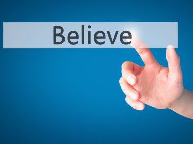 -Arka plan bulanık kavramı o üzerinde bir düğmeye basarak el inan