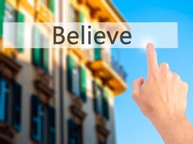 -Arka plan bulanık kavramı o üzerinde bir düğmeye basarak el inan