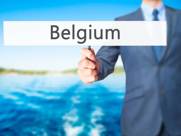 Belgio - Firma dell'uomo d'affari — Foto Stock