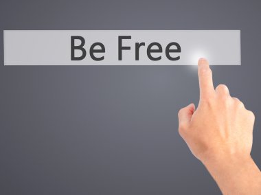 Olmak - ücretsiz arka plan bulanık kavramı o üzerinde bir düğmeye basarak el