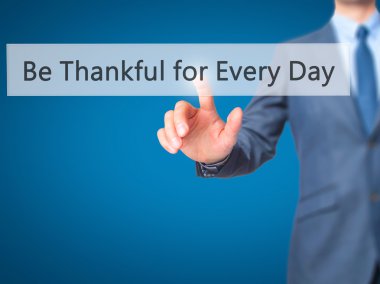 Olmak için her gün - işadamı Thankful el acil düğmesi 