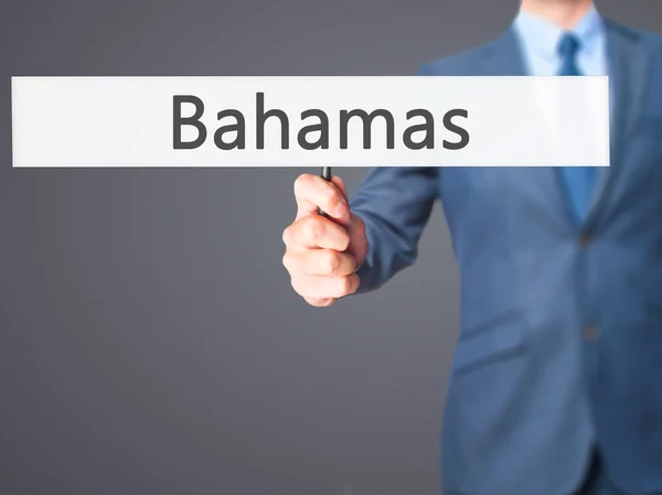 Bahamas - Homme d'affaires montrant signe — Photo