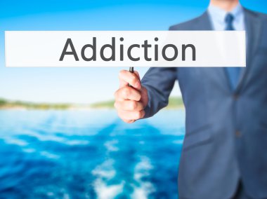 Bağımlılık - İş adamı işareti gösteren