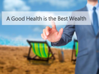 En iyi servet - iyi sağlıktır işadamı basın dijital üzerine