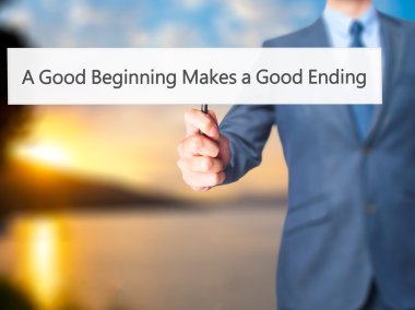İyi Bir Başlangıç İyi Bir Son Yapar - İş adamı burcu gösteriyor
