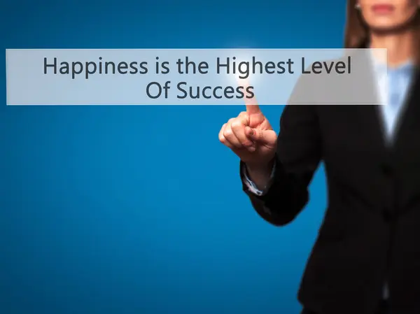 Štěstí je nejvyšší úroveň úspěchu-obchodžena mezi — Stock fotografie