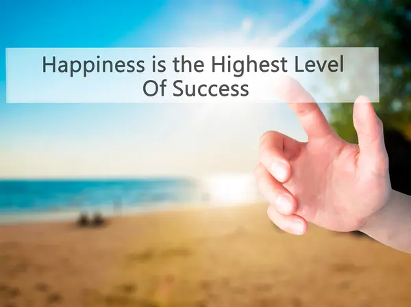 Štěstí je nejvyšší úroveň úspěchu-ruka zmáčknutí zadku — Stock fotografie