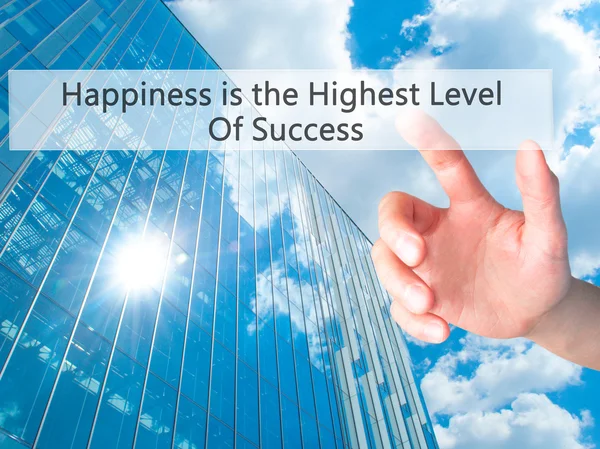 La felicidad es el más alto nivel de éxito - Mano presionando un culo — Foto de Stock