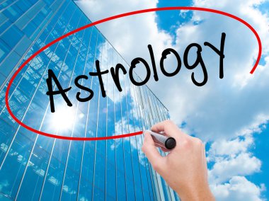 Adam el Astroloji ile siyah kalemi görsel ekranda yazma.