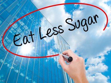 Adam el Hostel siyah kalemi ile görsel ekranda yazma.