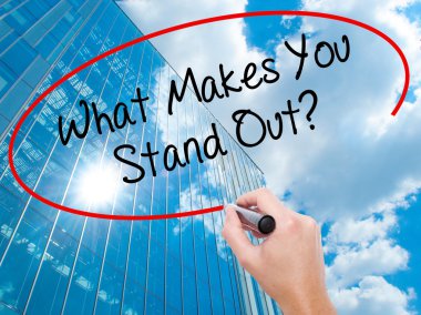 Adam el Hostel siyah kalemi ile görsel ekranda yazma.