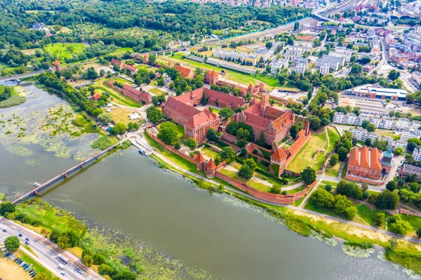 Castillo Medieval Malbork Marienburg Polonia Fortaleza Principal Los Caballeros Teutónicos — Foto de Stock