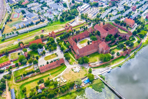 Castillo Medieval Malbork Marienburg Polonia Fortaleza Principal Los Caballeros Teutónicos — Foto de Stock