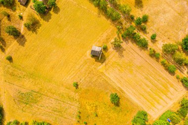 Maurzyce ahşap mimari miras parkı, açık hava müzesindeki antika bina. Lowicz, Polonya
