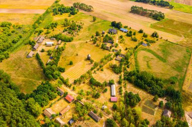 Maurzyce ahşap mimari miras parkı, açık hava müzesindeki antika bina. Lowicz, Polonya