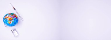 Salgın konsepti, bilimadamlarının Dünya 'ya enjekte ettikleri aşıyı kapatın.