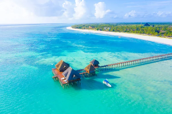 Beautiful Caribbean Beach Dominican Republic Aerial Abstract View Tropical Idyllic — Stock Photo, Image