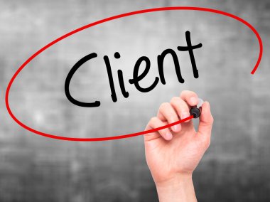 Adam el istemci ile siyah kalemi görsel ekranda yazma.