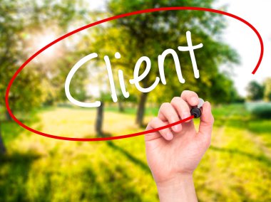 Adam el istemci ile siyah kalemi görsel ekranda yazma.