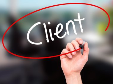 Adam el istemci ile siyah kalemi görsel ekranda yazma.