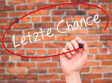 Adam el letzte şans (Almanca son şans) bla ile yazma