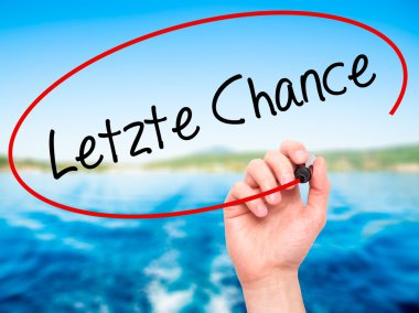 Adam el letzte şans (Almanca son şans) bla ile yazma