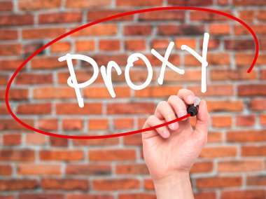 Adam el proxy ile siyah kalemi görsel ekranda yazma..