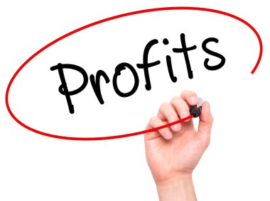 Adam el kar ile siyah kalemi görsel ekranda yazma..